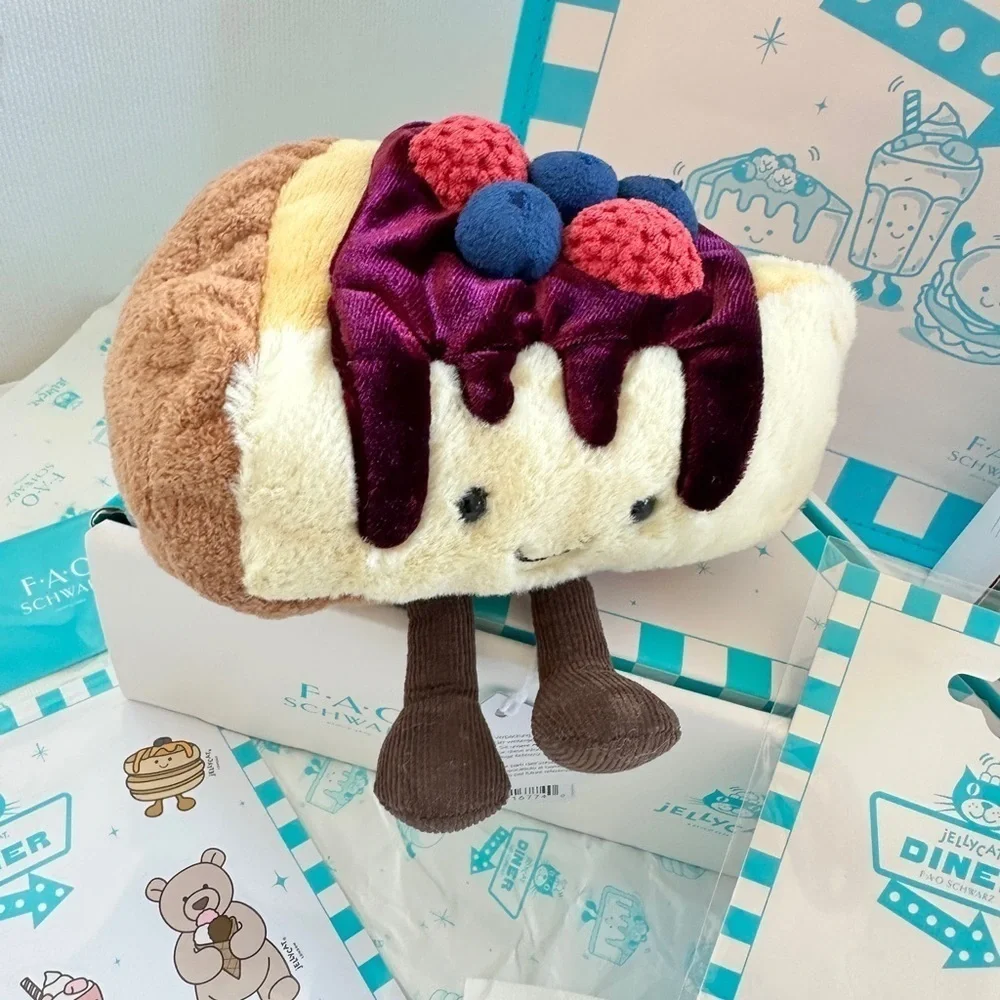 100% Authentic Jellycat Diner Bubbeca Milkshake & Cheesecake from FAO (NWT)